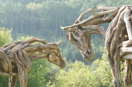 Driftwood Horses