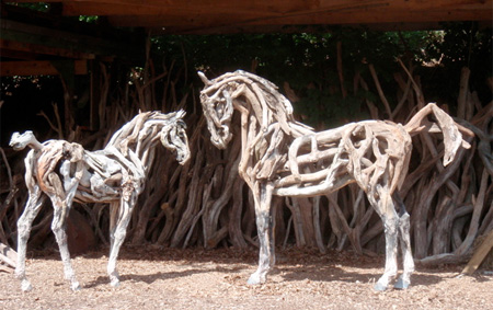 Horses Made of Driftwood