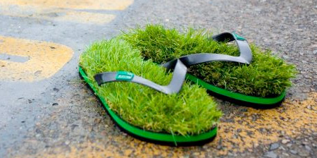 Grass Flip Flops