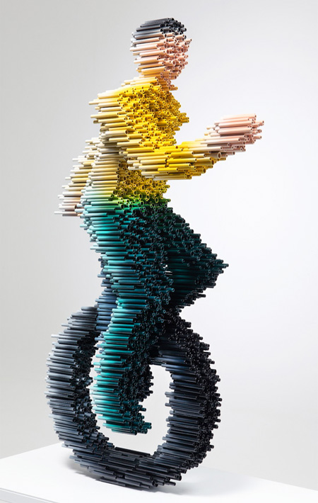Kang Duck-Bong Pipe Sculptures