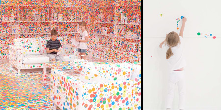 Room Covered with Stickers