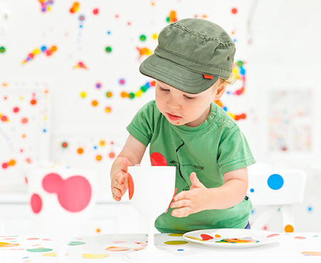 Children Decorated Room with Stickers