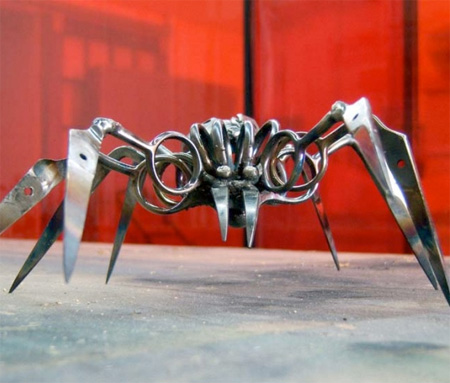 Spiders Made of Scissors