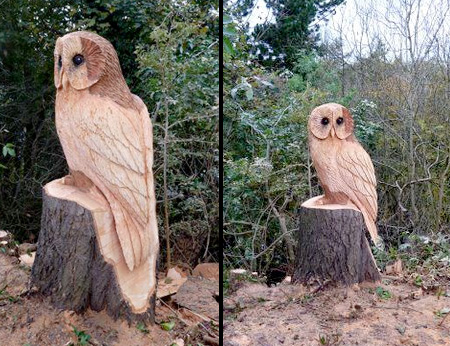 Owl Tree Sculpture