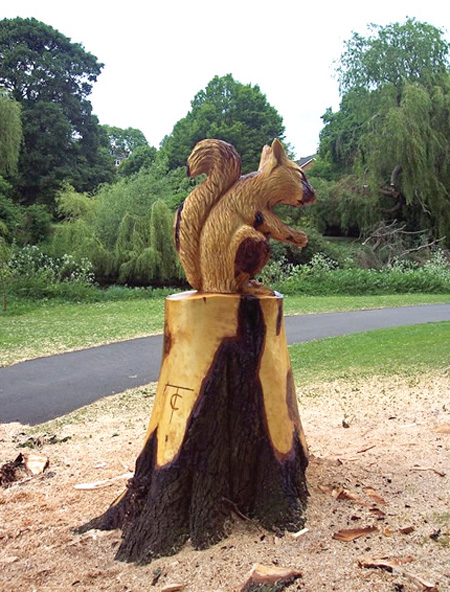 Squirrel Tree Sculpture