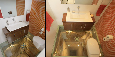 Glass Floor Bathroom