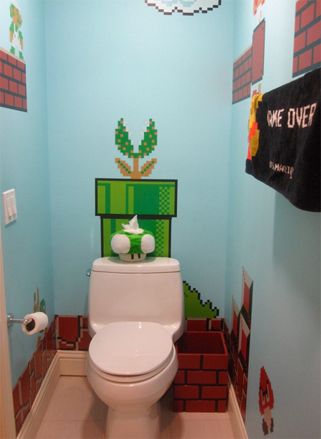 Super Mario Inspired Bathroom