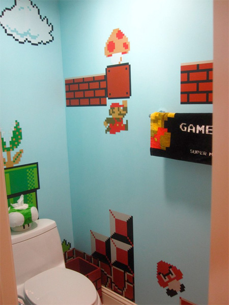 Mario Inspired Bathroom