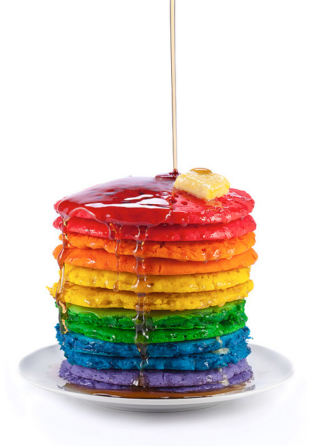 Rainbow Pancakes