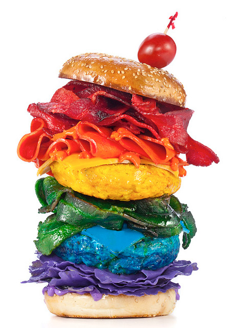 Rainbow Burger