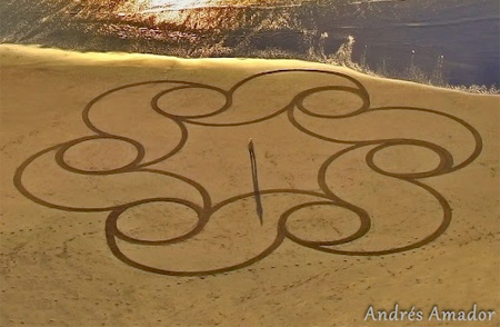 Andres Amador Sand Drawings