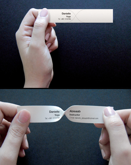 Twist to Read Business Card