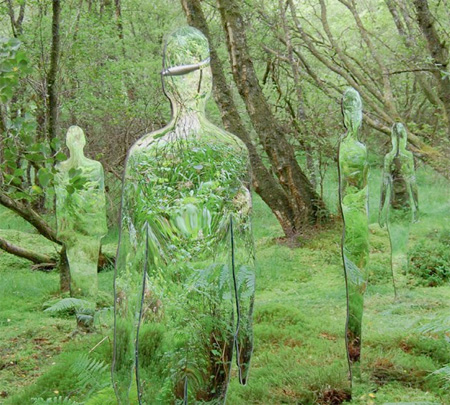 Mirrored Sculptures