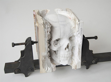 Skull Made of Books