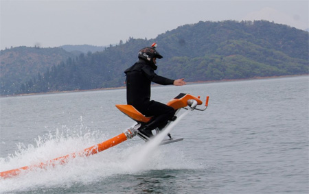 Water Powered Flying Bike