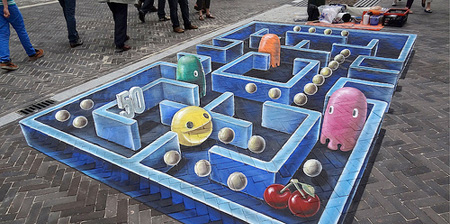 Pac-Man Street Art