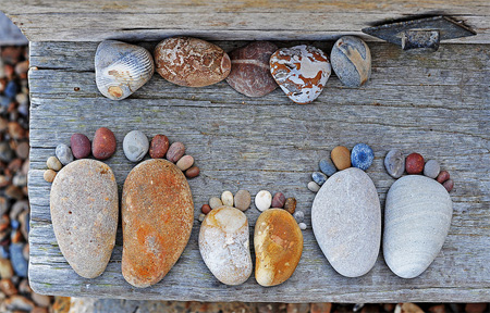 Footprints Made of Stones