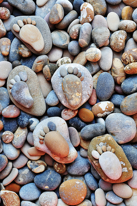 Footprints on the Beach