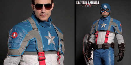 Captain America Motorcycle Suit