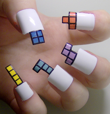 Tetris Nails