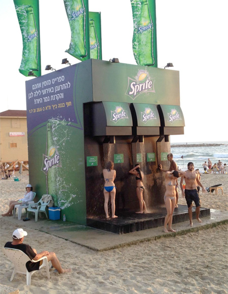 Sprite Shower in Israel