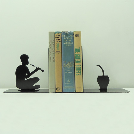 Snake Charmer Bookends