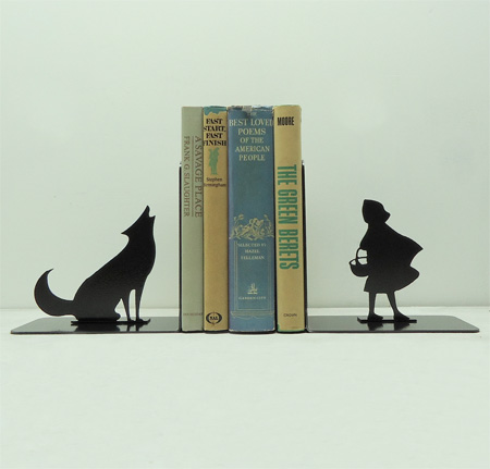 Big Bad Wolf Bookends