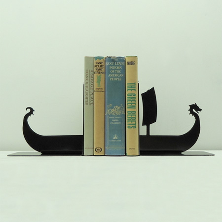 Viking Ship Bookends