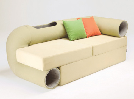 Cat Tunnel Sofa by Seungji Mun