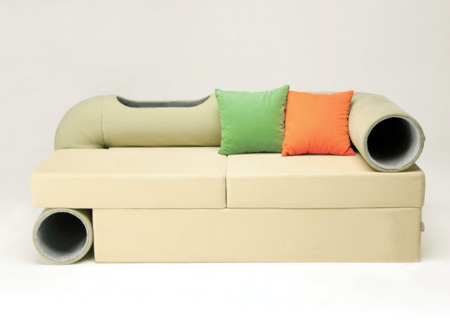 Cat Tunnel Couch by Seungji Mun