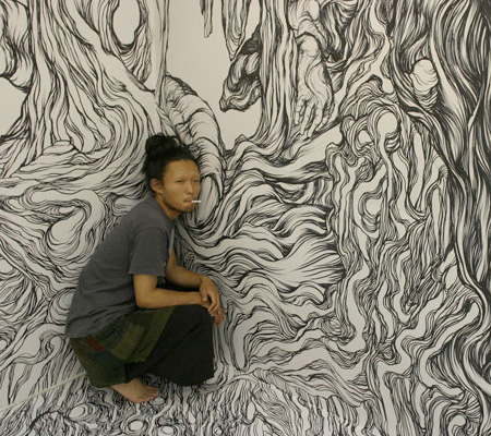 Wall Drawing by Yosuke Goda