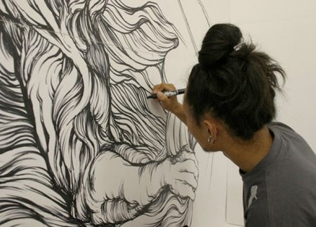 Wall Drawings by Yosuke Goda