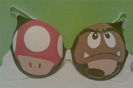 Mushroom and Goomba Bra