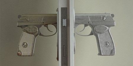 Gun Shaped Door Handle