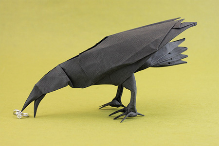 Origami Raven