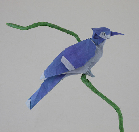 Origami Blue Jay