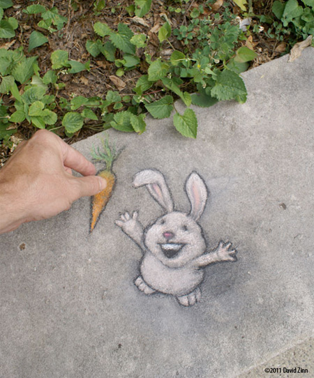 Sidewalk Drawing by David Zinn