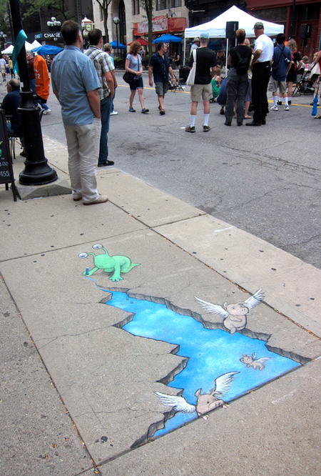 Sidewalk Drawing