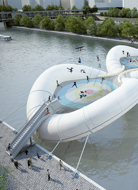 Trampoline Bridge in Paris