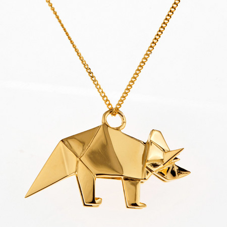 Gold Origami Jewelry