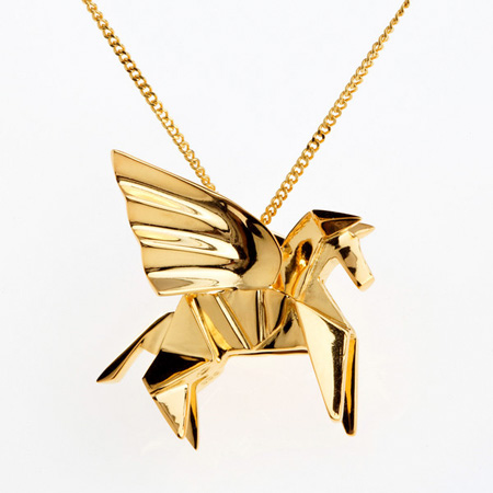 Gold Origami Jewellery