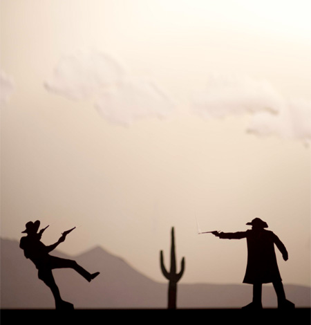 Paper Cut Action by David A Reeves