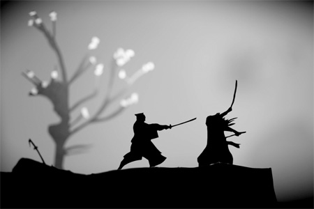 Paper Action Silhouettes by David A Reeves