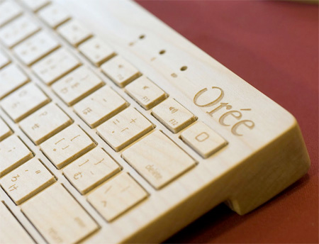 Keyboard Made of Wood