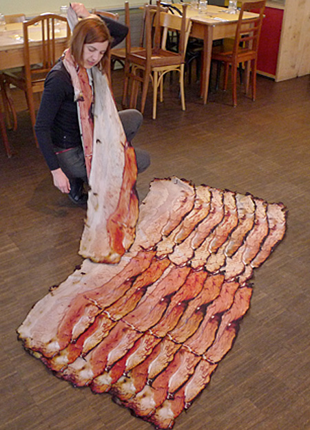 Realistic Bacon Scarf