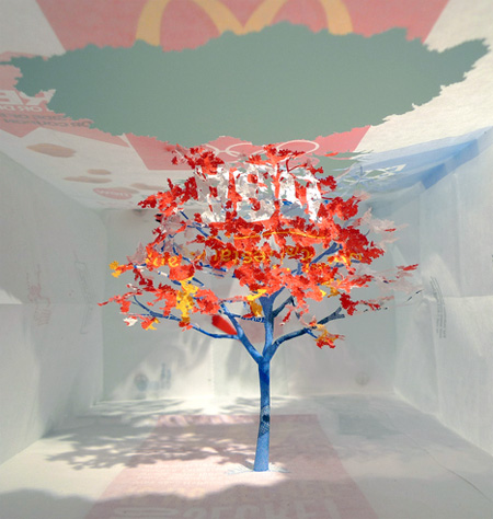 McDonalds Paper Bag Tree by Yuken Teruya