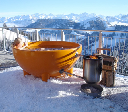 Portable Wood Burning Hot Tub