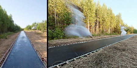 Trampoline Sidewalk