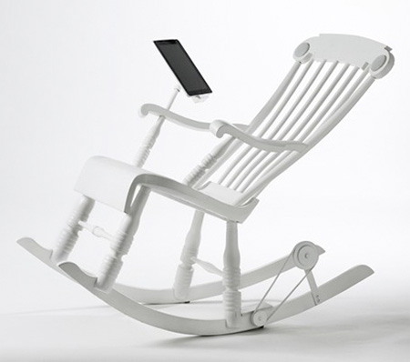 iPad Charging Rocking Chair
