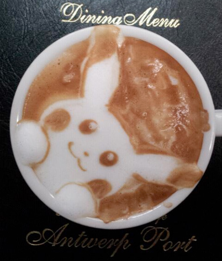 Pikachu Coffee Art